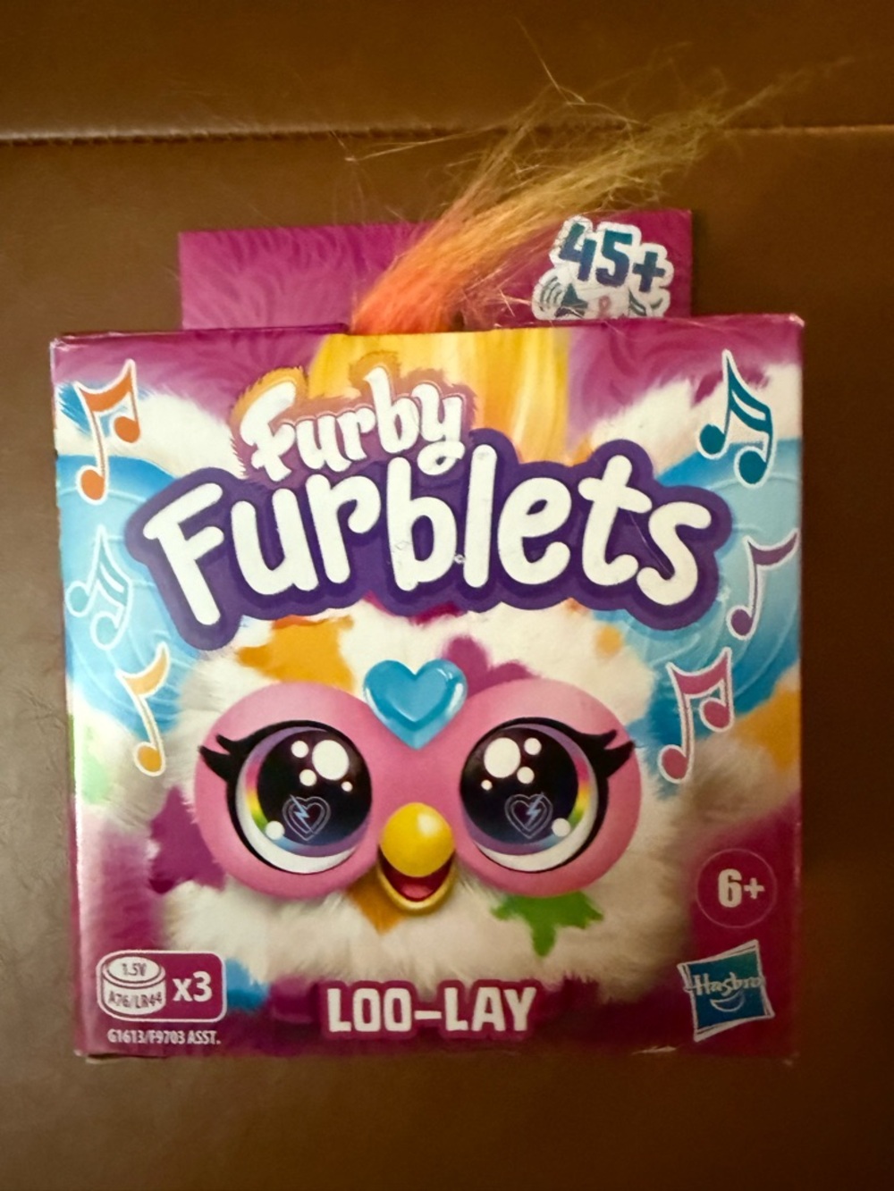 Hasbro Furby Furblets Loo-Lay Plush - Pink, White, Blue, Yellow